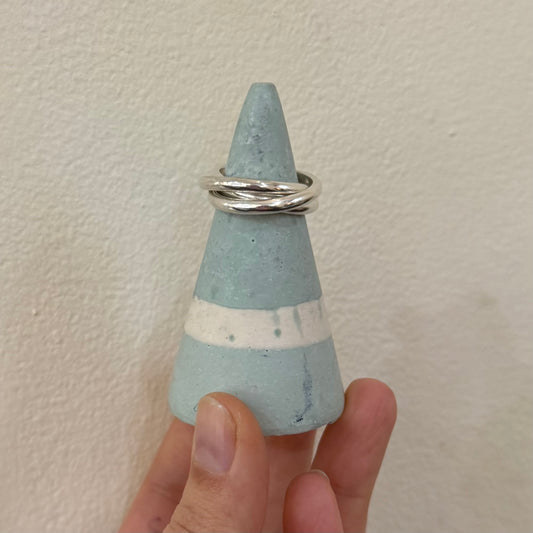 Chunky Silver Russian Wedding Ring