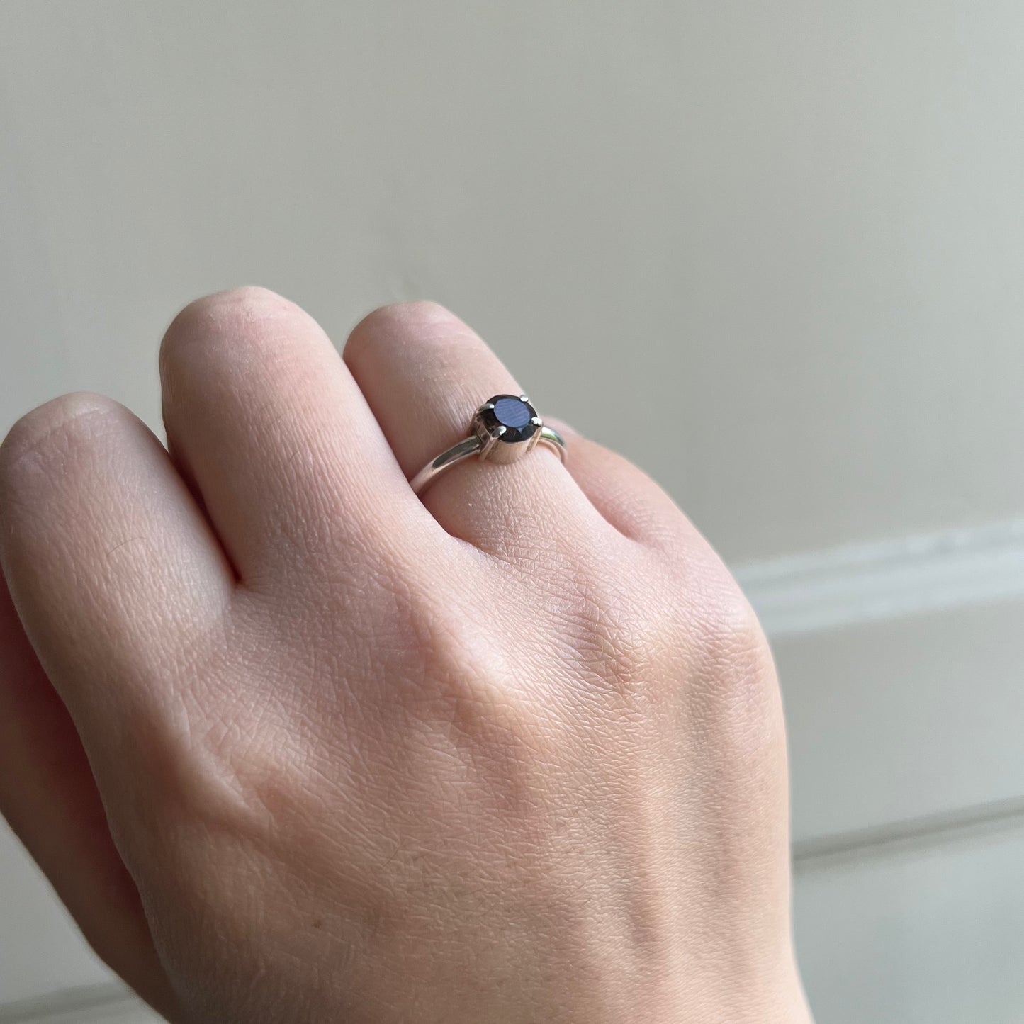 Smoky quartz ring