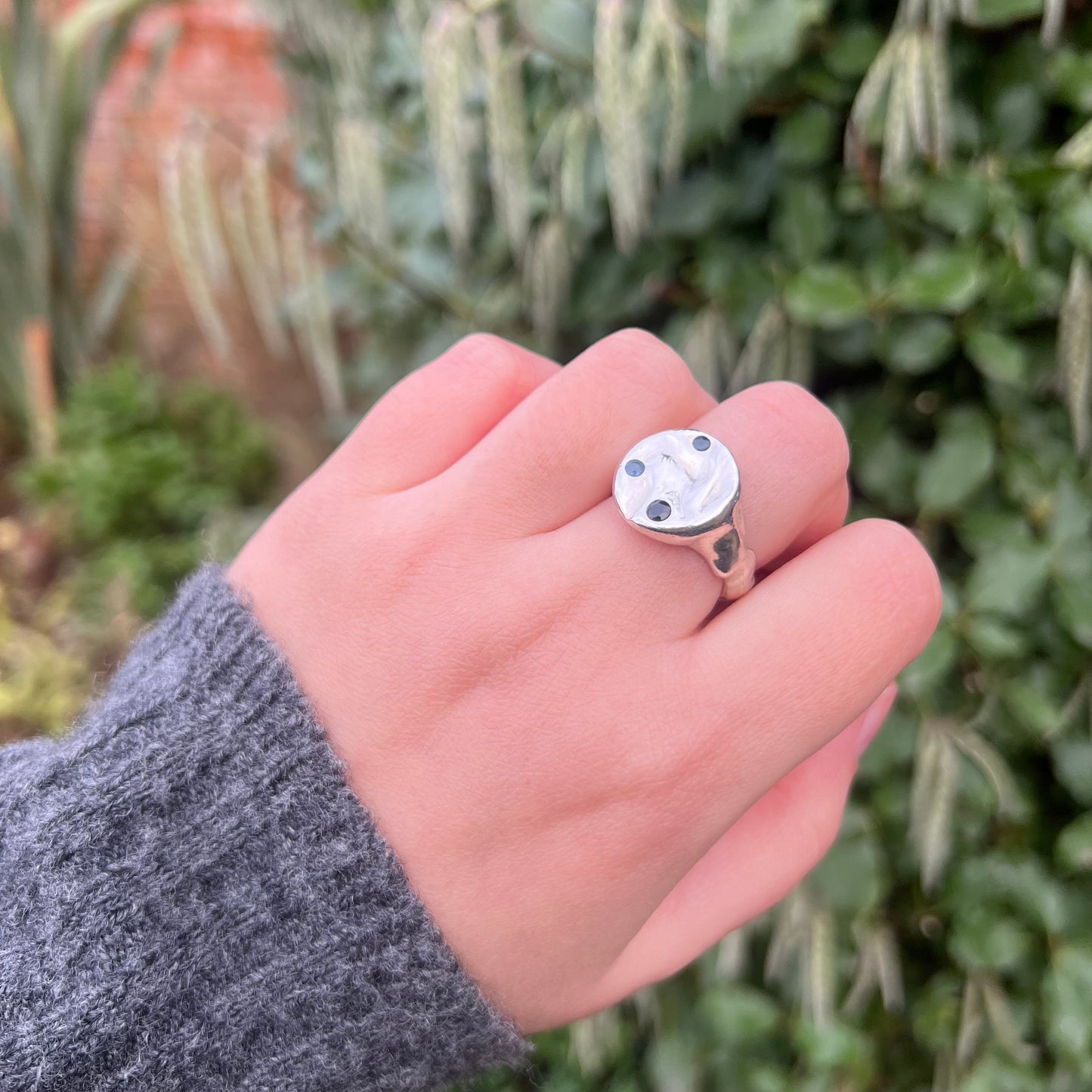 Sapphire Splash ring