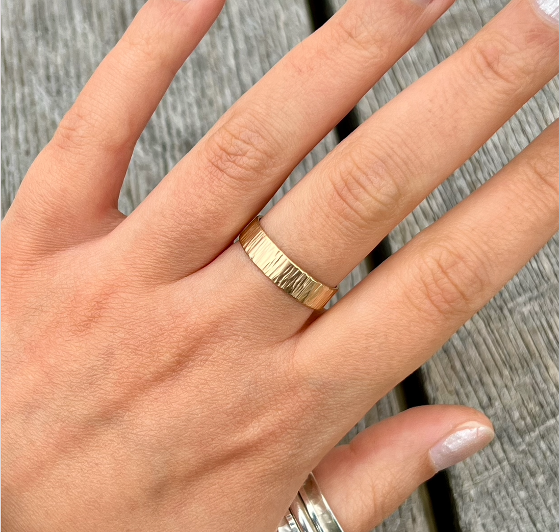 Gold Vermeil ring with engraving